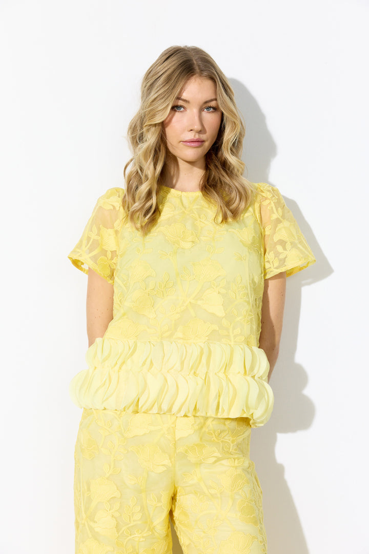 HUNKØN Aiko Blouse Blouses Yellow
