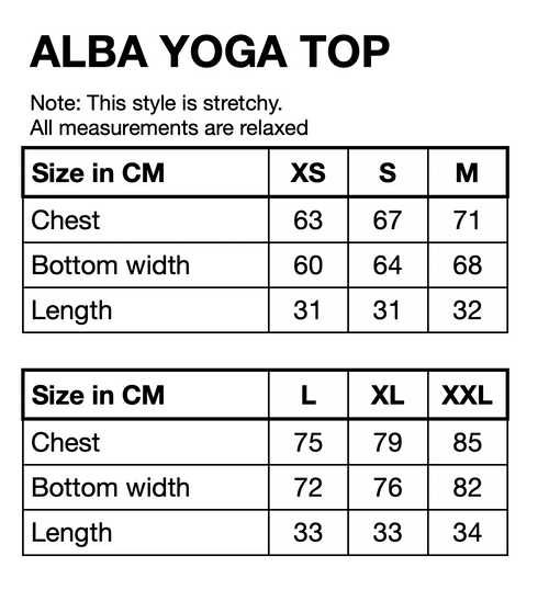 HUNKØN Alba Yoga Top Yoga tops Multiverse Art Print