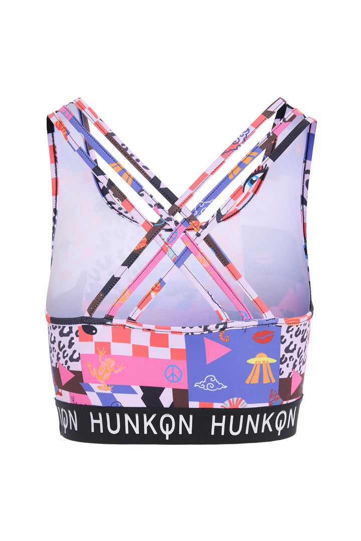 HUNKØN Alba Yoga Top Yoga tops Multiverse Art Print