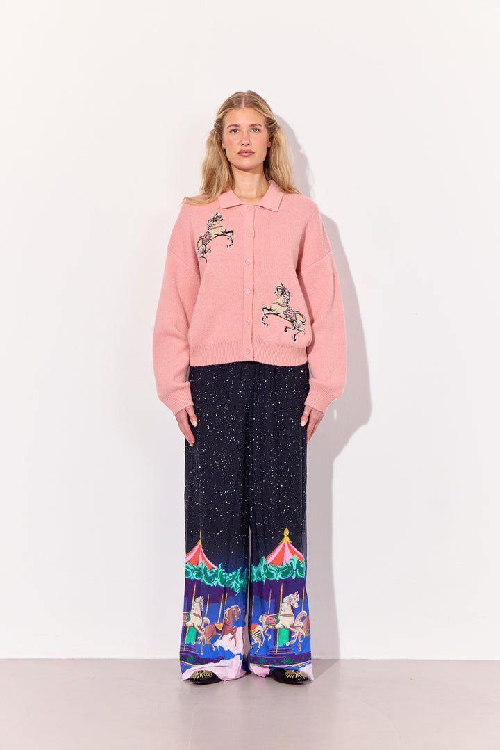 HUNKØN Alfie Knit Cardigan Cardigans Peach