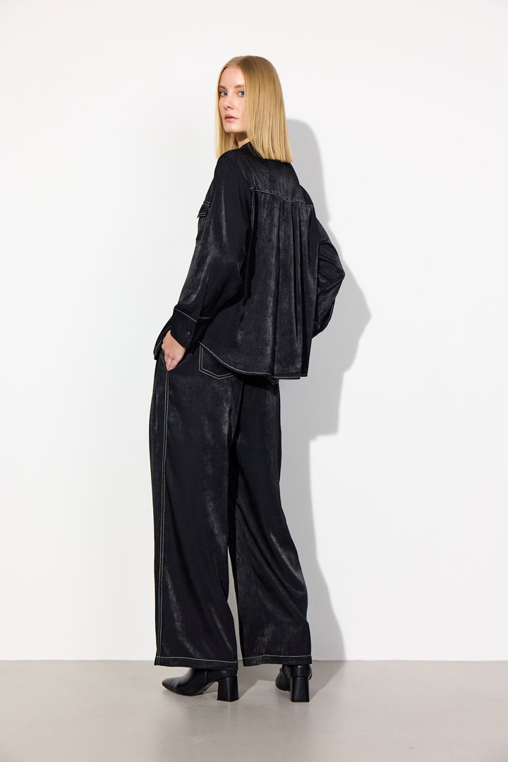 HUNKØN Andy Shirt Shirts Black