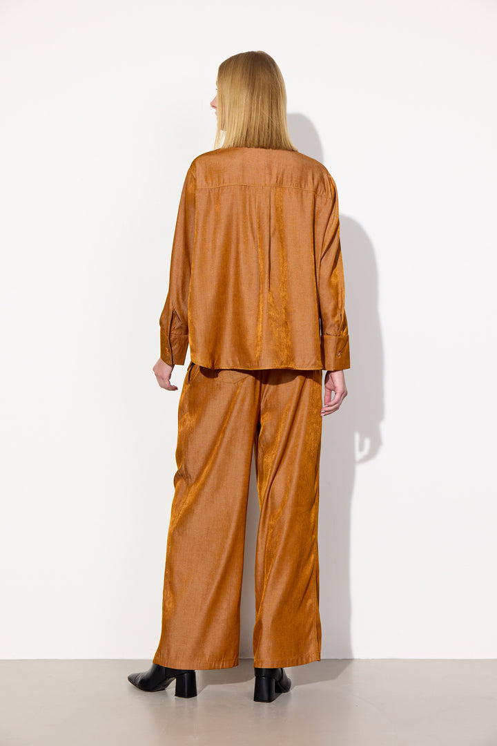 HUNKØN Andy Shirt Shirts Brown