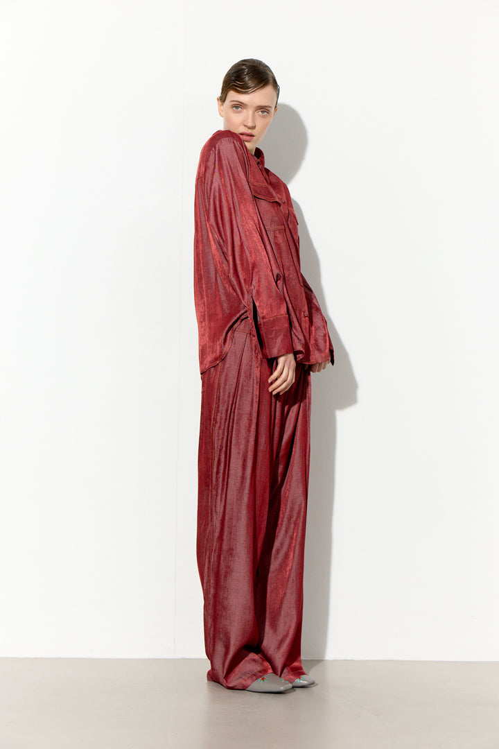 HUNKØN Andy Shirt Shirts Oxblood