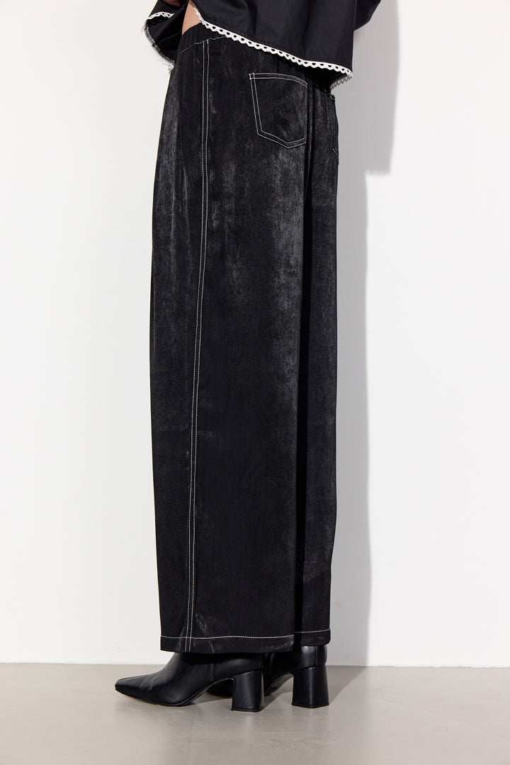 HUNKØN Andy Trousers Trousers Black