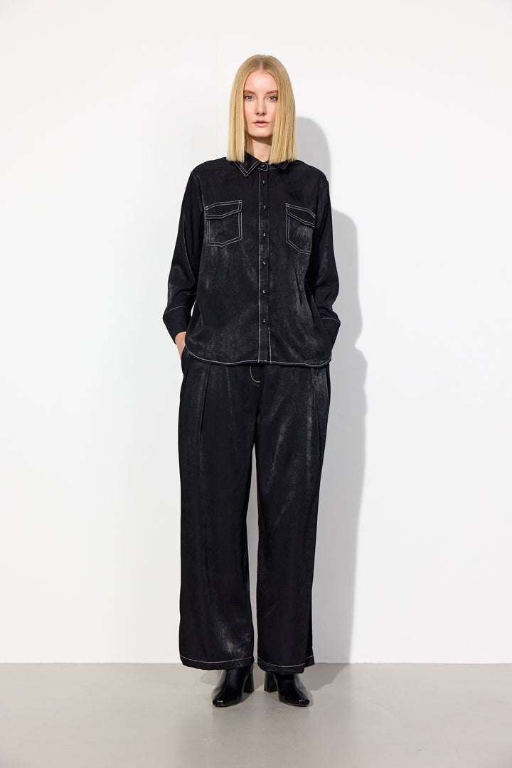 HUNKØN Andy Trousers Trousers Black