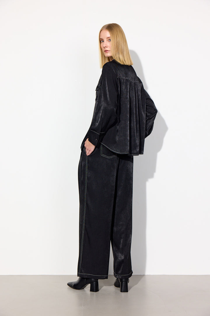 HUNKØN Andy Trousers Trousers Black
