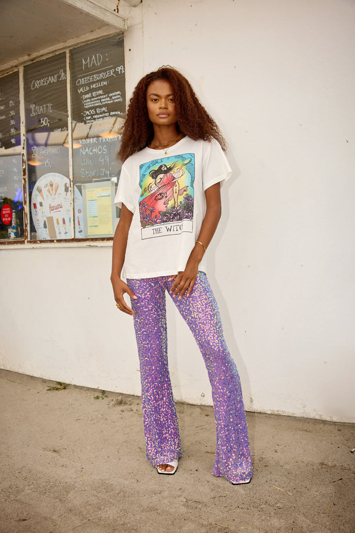 HUNKØN Aya Sequin Trousers Trousers Purple