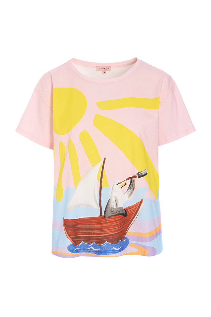 HUNKØN Azura T-shirt T-shirts Sunny Pink