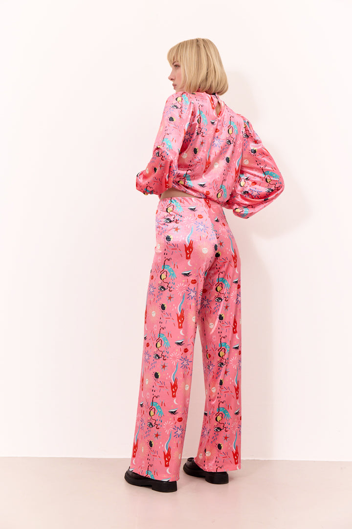 HUNKØN Birdy Trousers Trousers Graffiti Art Print