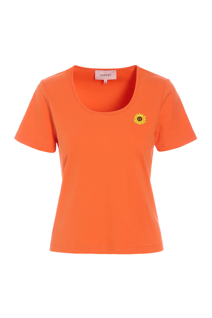 HUNKØN Blossom T-shirt T-shirts Orange
