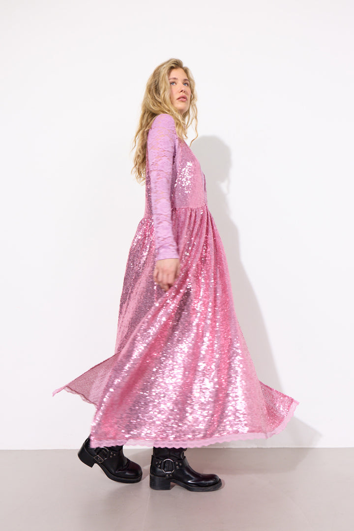 HUNKØN Bodil Dress Dresses Pink