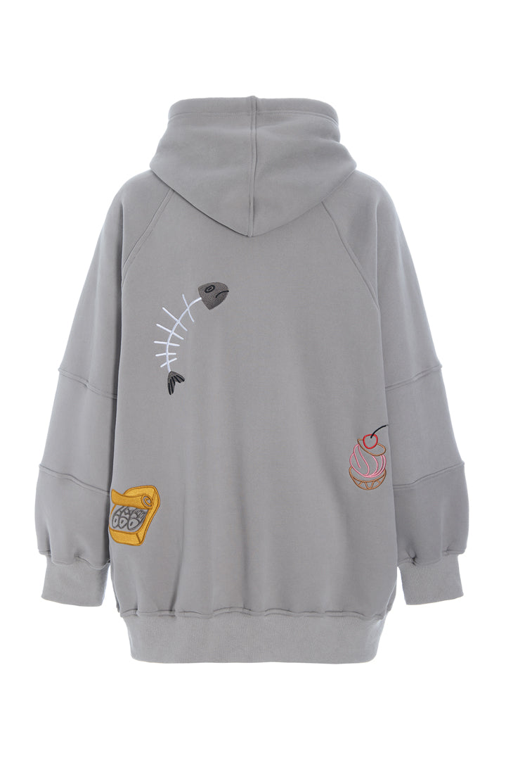 HUNKØN Buster Hoodie Sweatshirts Grey