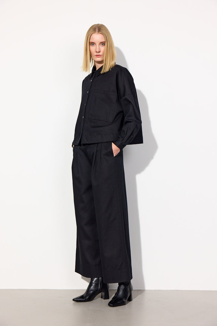 HUNKØN Camden Shirt Shirts Black