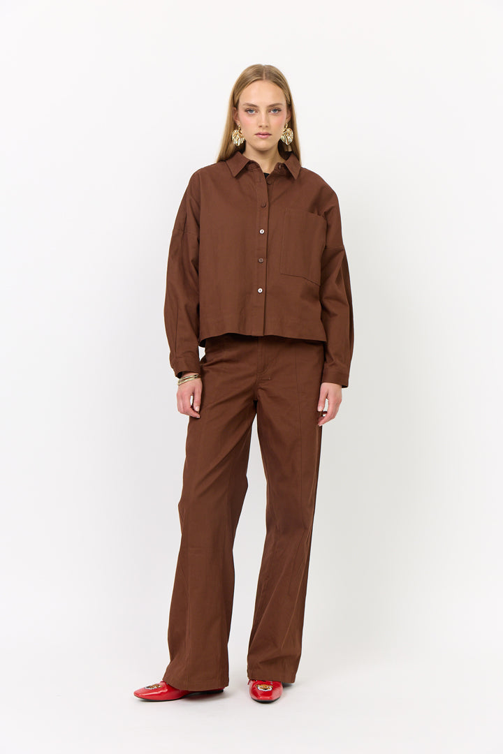HUNKØN Camden Shirt Shirts Chocolate