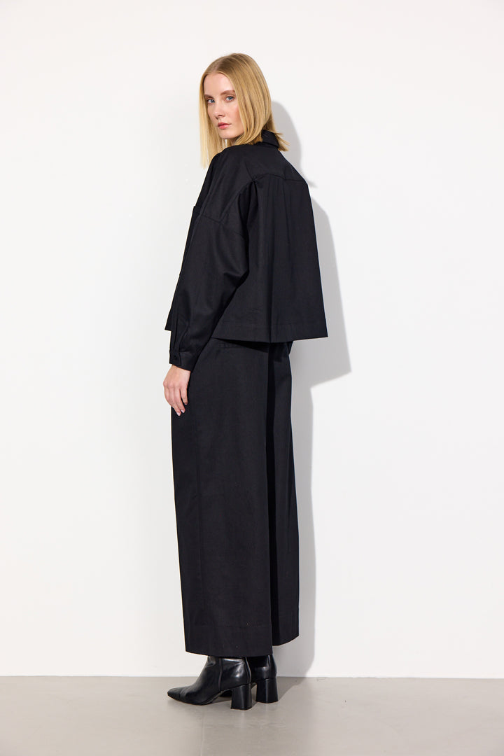 HUNKØN Camden Wide Trousers Trousers Black