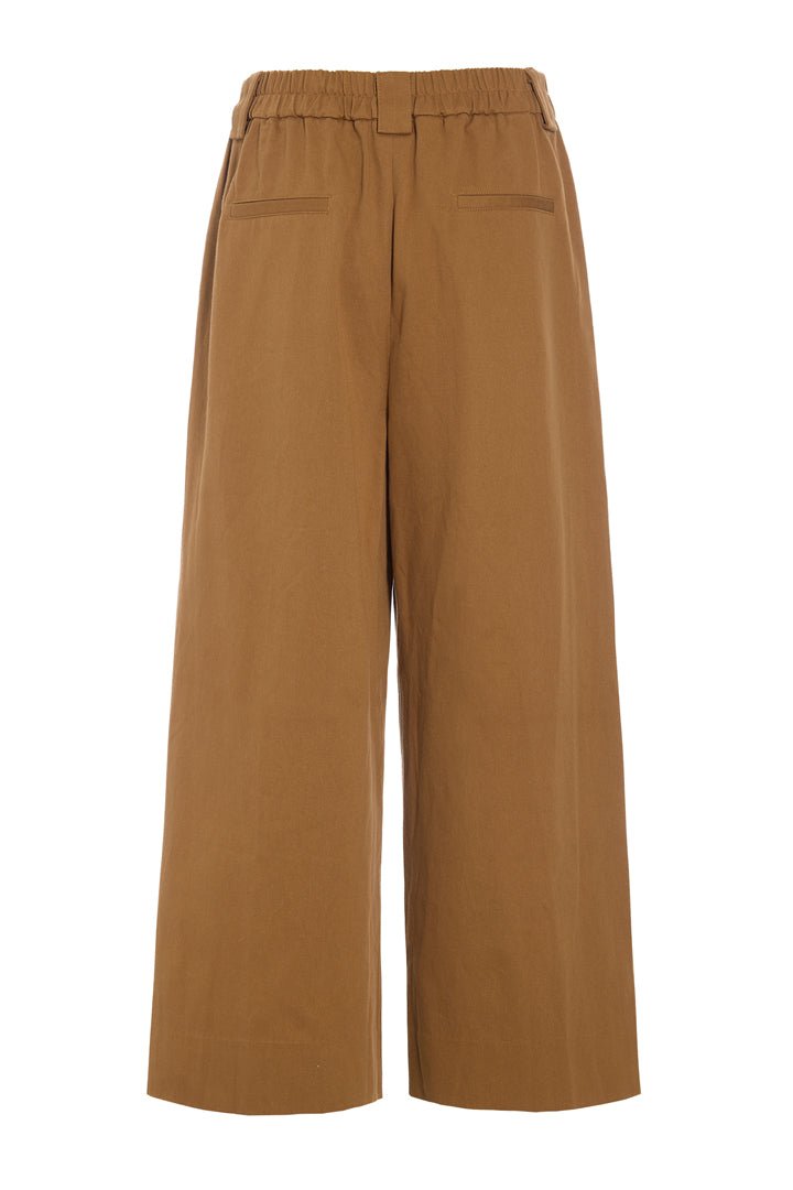 HUNKØN Camden Wide Trousers Trousers Brown