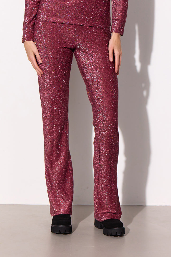 HUNKØN Cattia Trousers Trousers Bordeaux