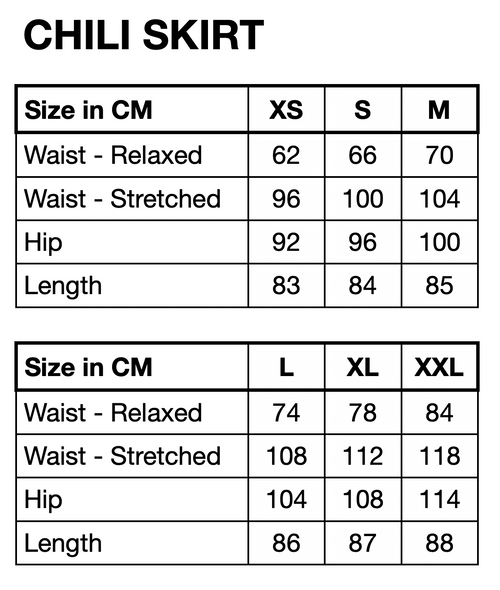 HUNKØN Chili Skirt Skirts Black