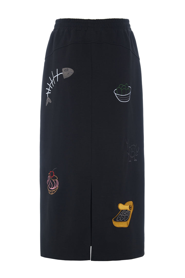 HUNKØN Chili Skirt Skirts Black