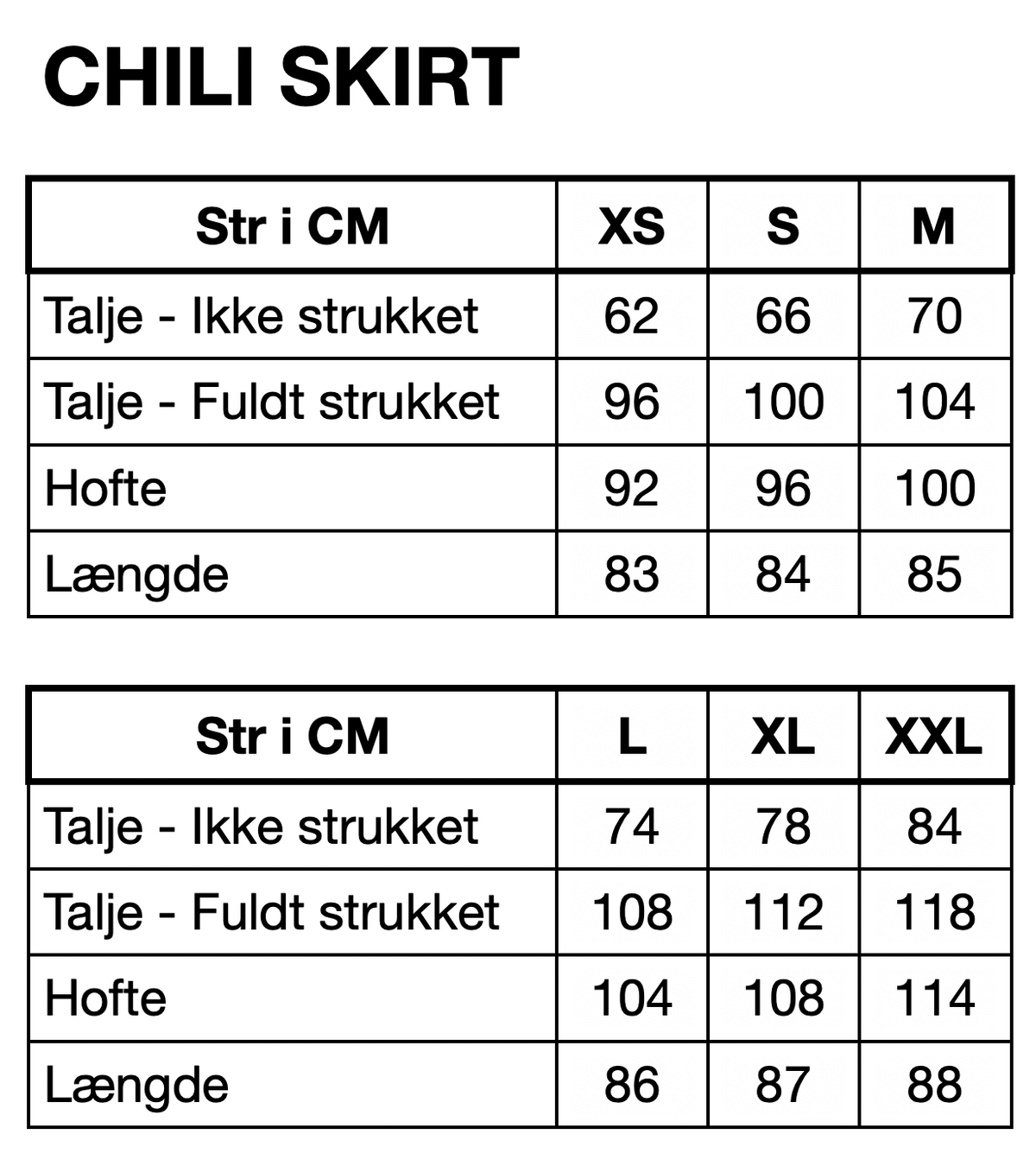 HUNKØN Chili Skirt Skirts Grey