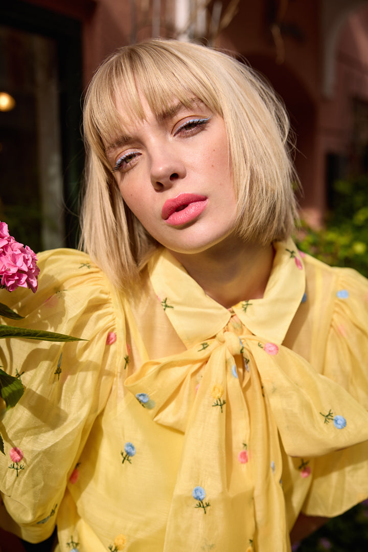 HUNKØN Conny Shirt Shirts Yellow