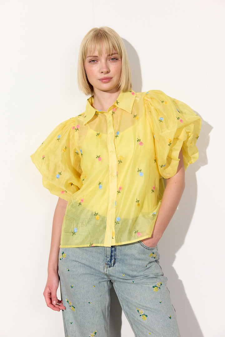 HUNKØN Conny Shirt Shirts Yellow