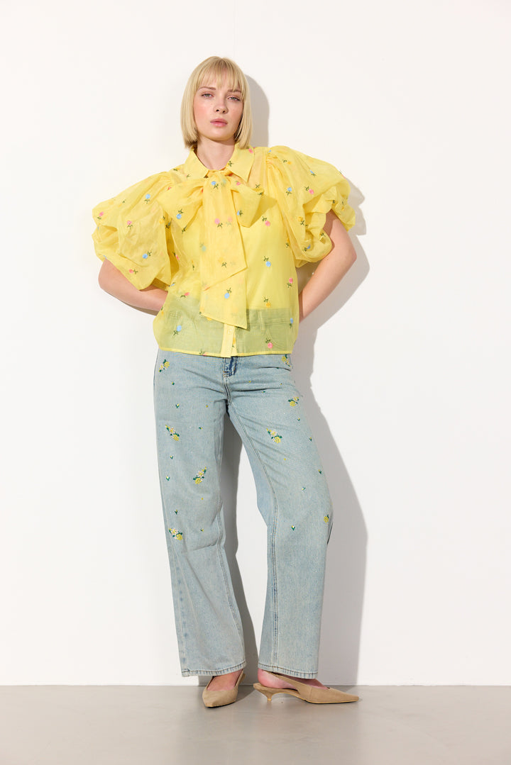 HUNKØN Conny Shirt Shirts Yellow