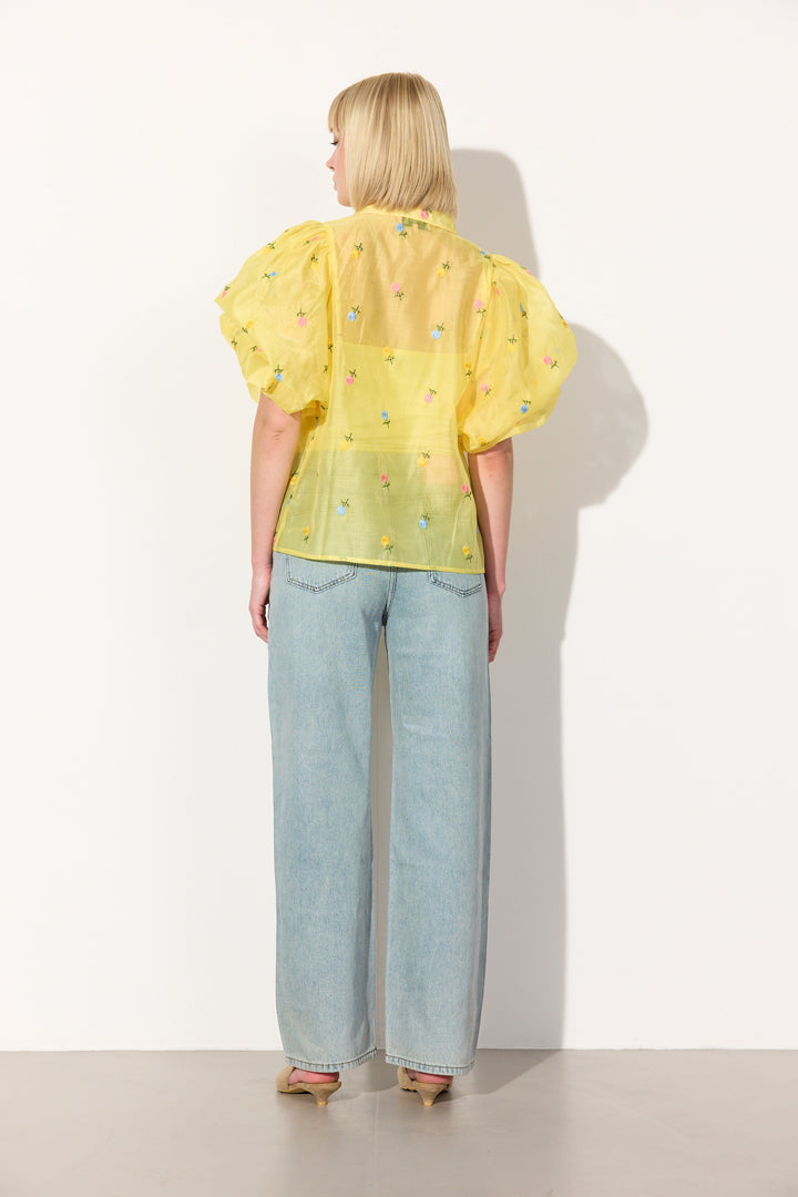 HUNKØN Conny Shirt Shirts Yellow