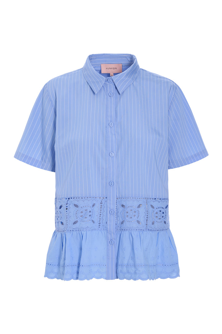 HUNKØN Cornelia Shirt Shirts Blue
