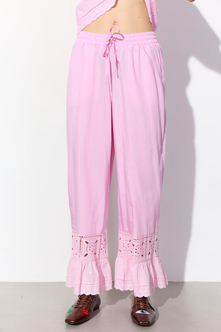 HUNKØN Cornelia Trousers Trousers Pink