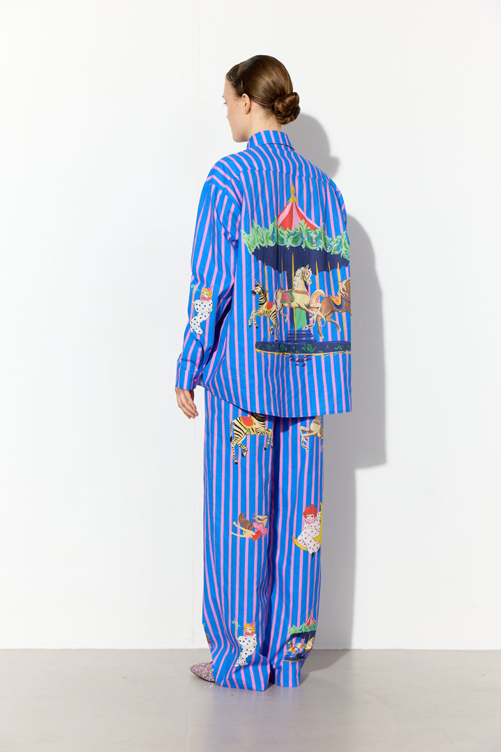 HUNKØN Cosmia Shirt Shirts Blue Showstopper Art Print
