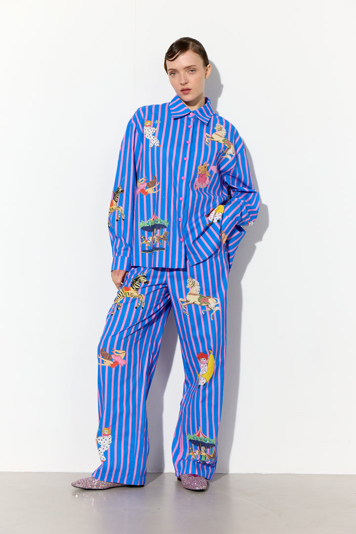 HUNKØN Cosmia Trousers Trousers Blue Showstopper Art Print