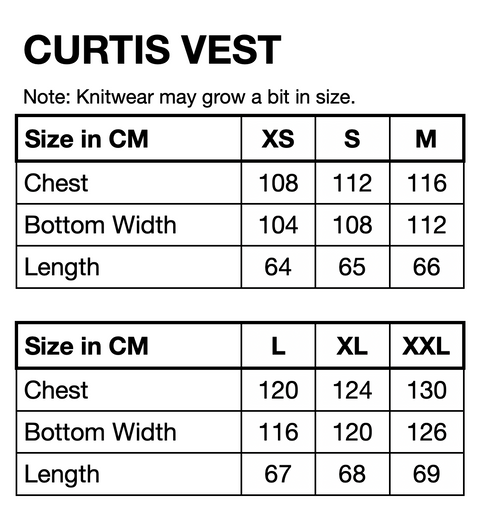 HUNKØN Curtis Knit Vest Vests Peach Striped