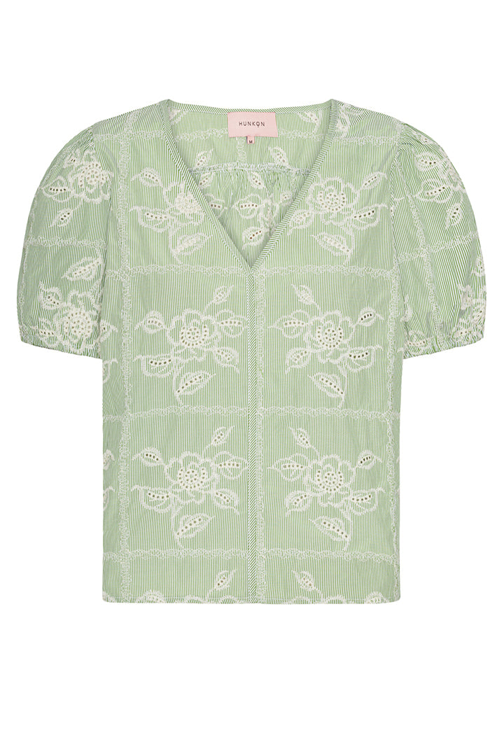 HUNKØN Ditte Top Tops Green