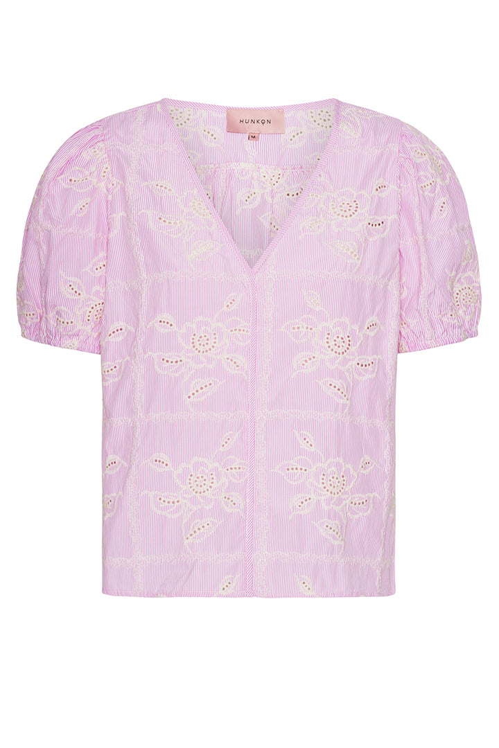 HUNKØN Ditte Top Tops Pink