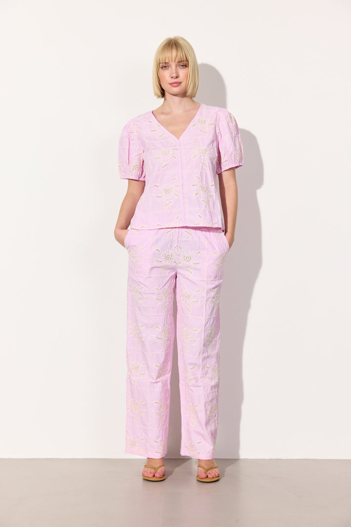 HUNKØN Ditte Top Tops Pink