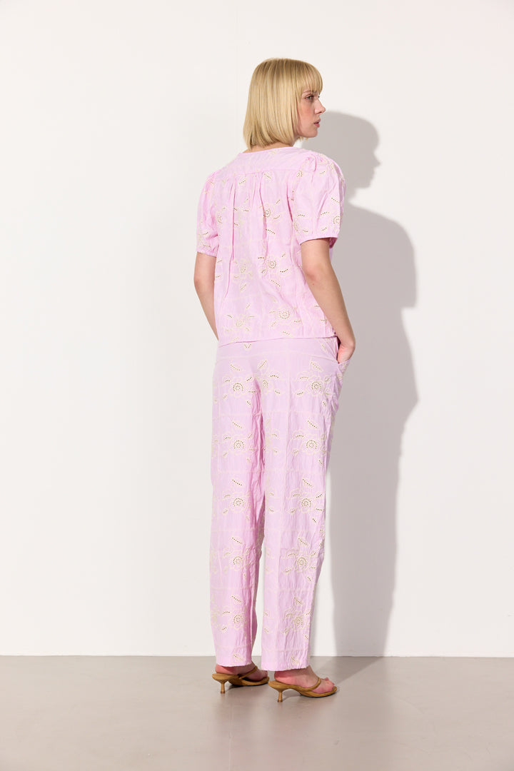 HUNKØN Ditte Top Tops Pink