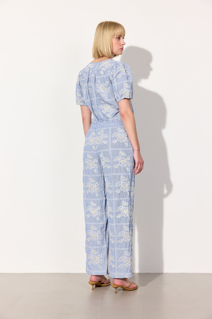 HUNKØN Ditte Trousers Trousers Blue