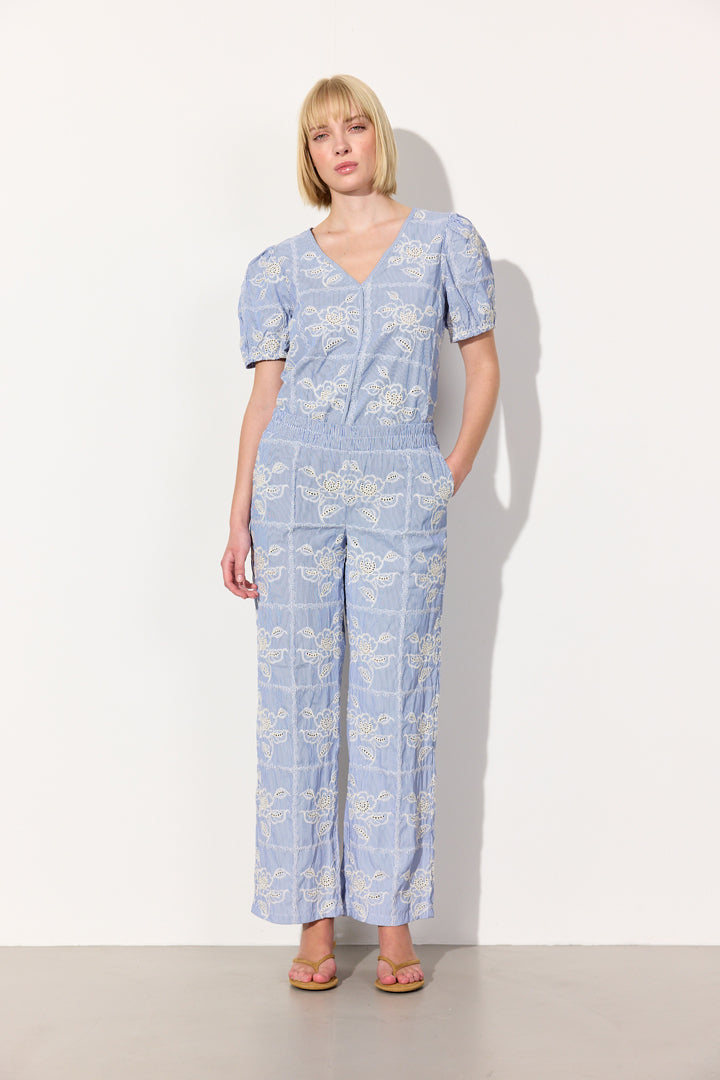 HUNKØN Ditte Trousers Trousers Blue