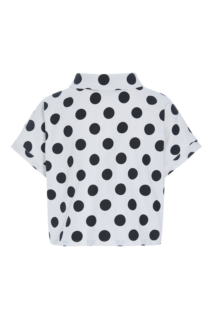 HUNKØN Divina Shirt Shirts White w/ dots