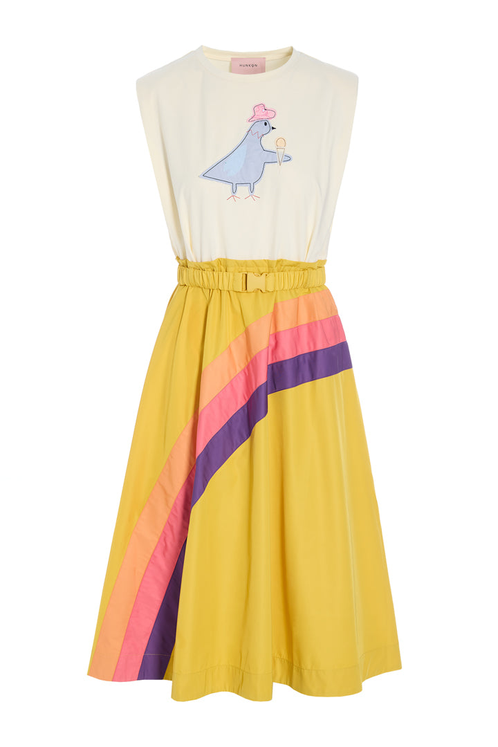 HUNKØN Dove Dress Dresses Yellow