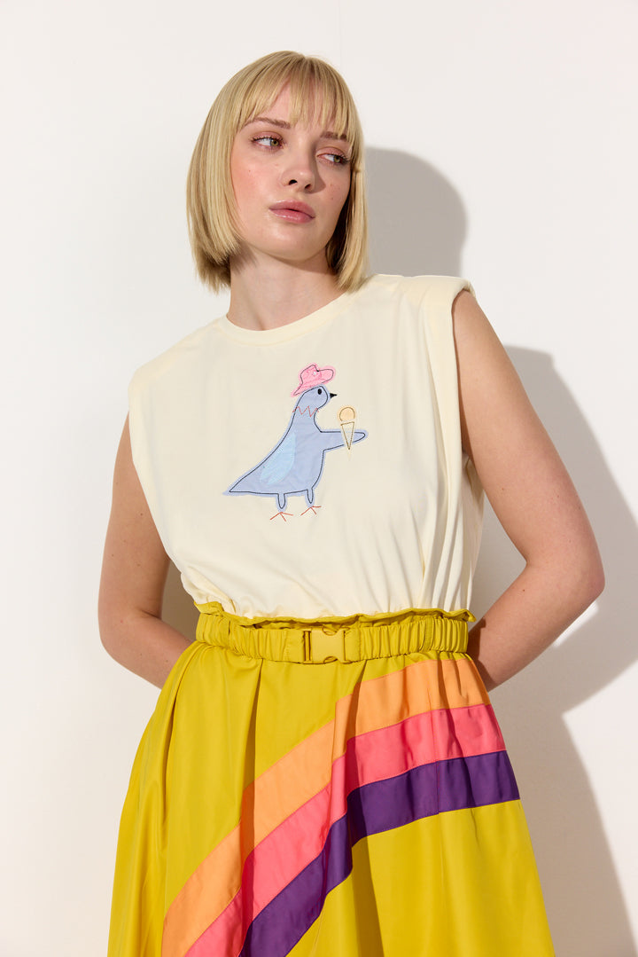 HUNKØN Dove Dress Dresses Yellow