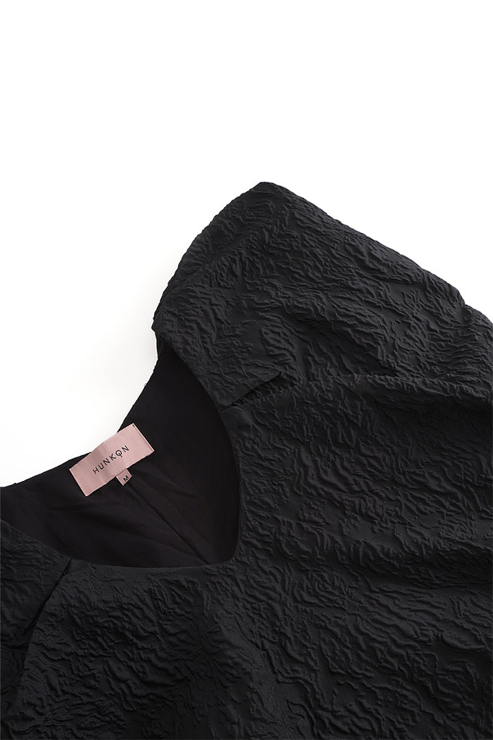 HUNKØN Ebba Wing top Tops Black