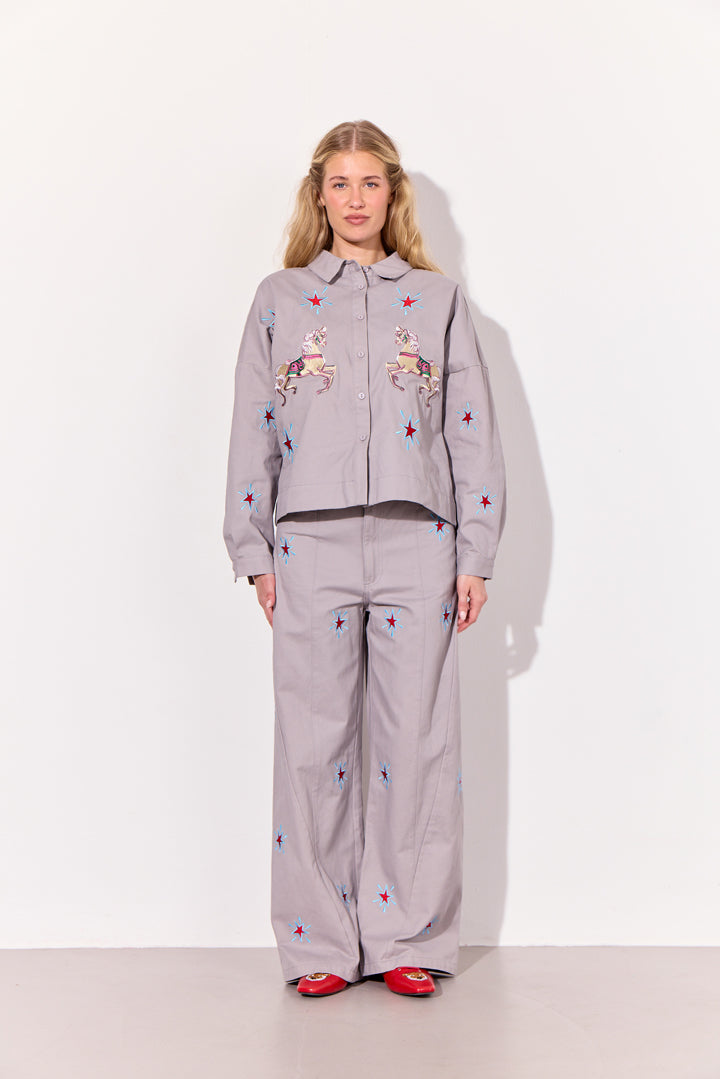HUNKØN Electra Trousers Trousers Grey