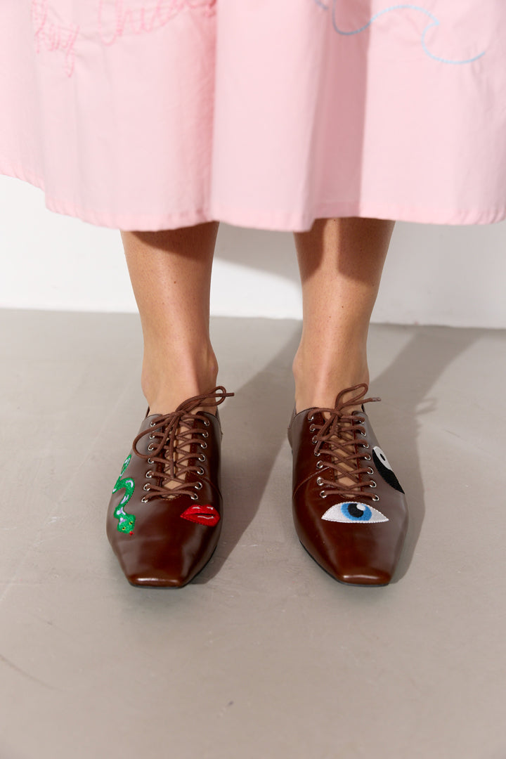 HUNKØN Elfrida Shoes Accessories Brown