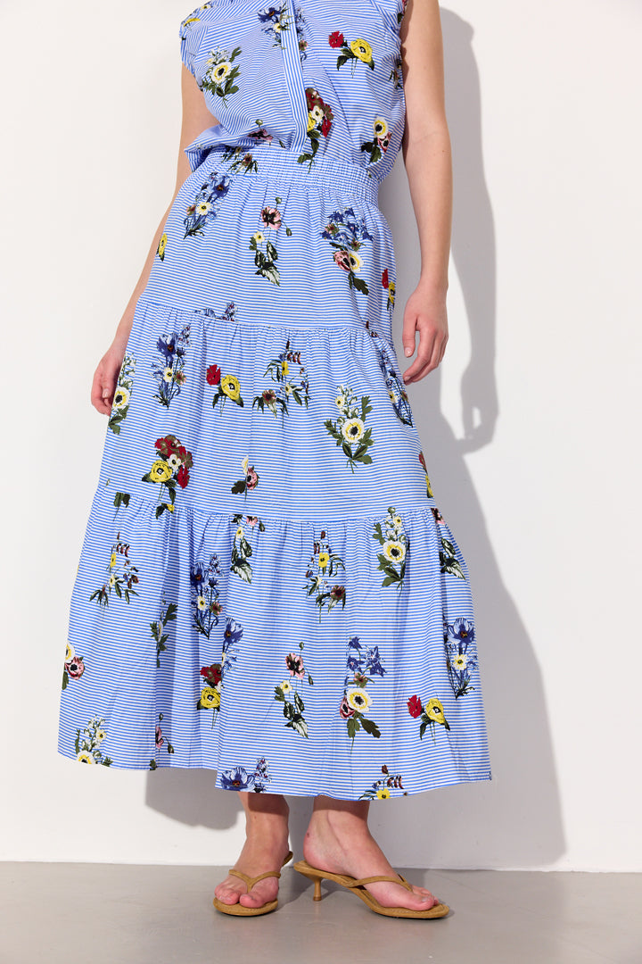 HUNKØN Emma Skirt Skirts Blue Hawaii