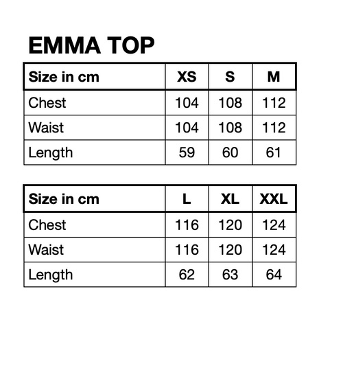 HUNKØN Emma Top Tops Blue Hawaii