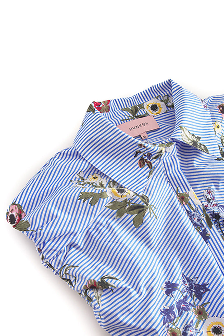 HUNKØN Emma Top Tops Blue Hawaii