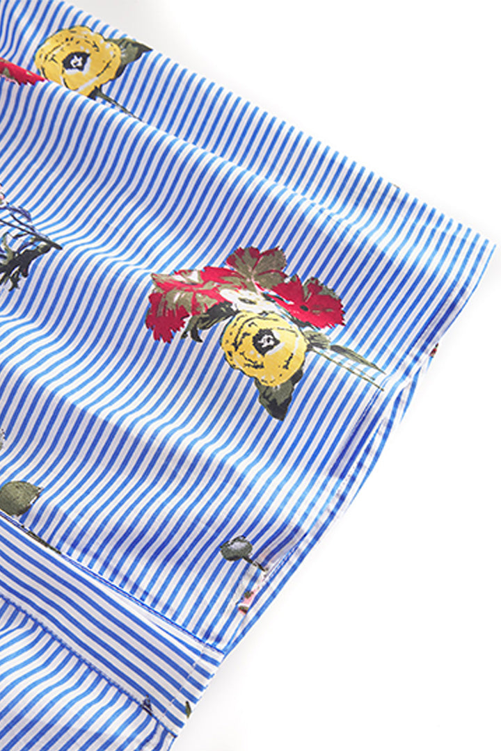 HUNKØN Emma Top Tops Blue Hawaii