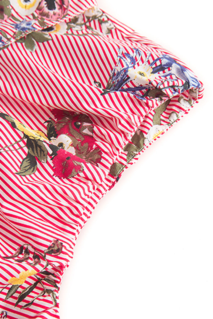 HUNKØN Emma Top Tops Red Hawaii